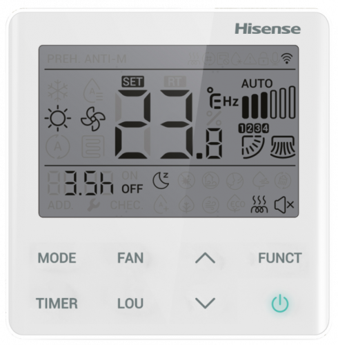 Полупромышленная сплит-система канального типа HISENSE, HEAVY EU DC Inverter R32 WI-FI , ADT-12UX4RBL8 / AUW-12U4RS8 WI-FI