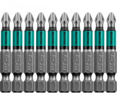 Биты KRAFTOOL Optimum Line, PH2, 50 мм, тип хвостовика E 1/4″, 10 шт в блистере