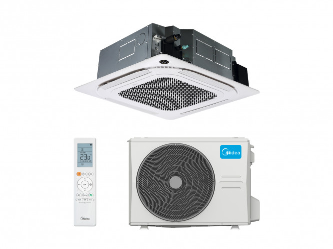 Полупромышленная сплит-система кассетного типа MIDEA, MCD1 FULL DC Inverter, MCD1-24HRFNX(GA)-B / MOA1D-24FRN8G1 / T-MBQ4-04AWD