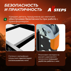 Лестница-трансформер ALLSTEPS, 5,8 м, 4*5 ступеней (шарнирная), MPL-405BLBH