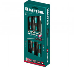 Набор отверток, KRAFTOOL Х-Drive-6 (6 шт), ЗУБР, 250081-H6